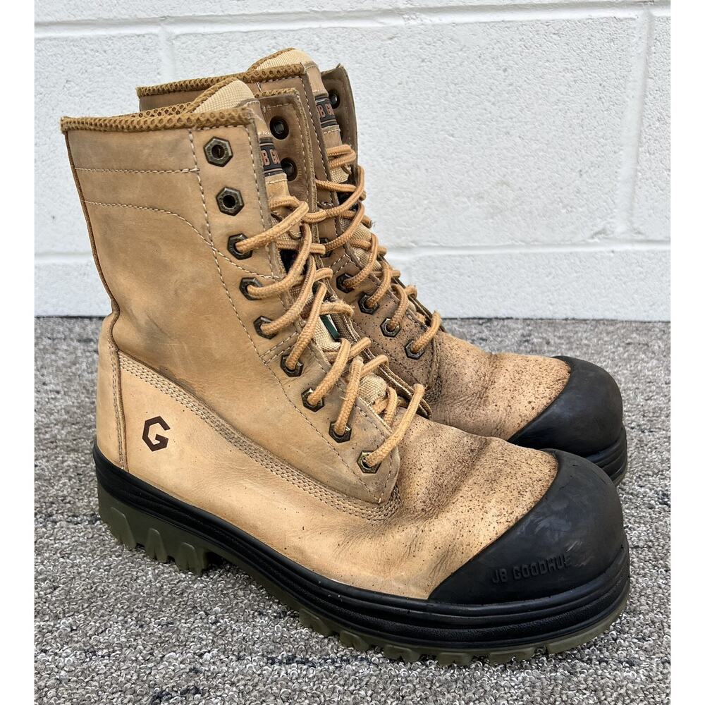 JB Goodhue 8” Men’s Work Boots Dynamic 14080 Composite Toe & Plate 10 US Men 3E